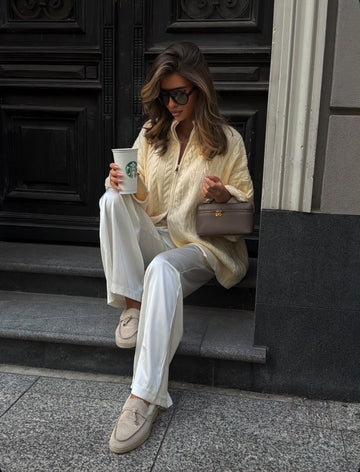 Megztinis Cable Knit