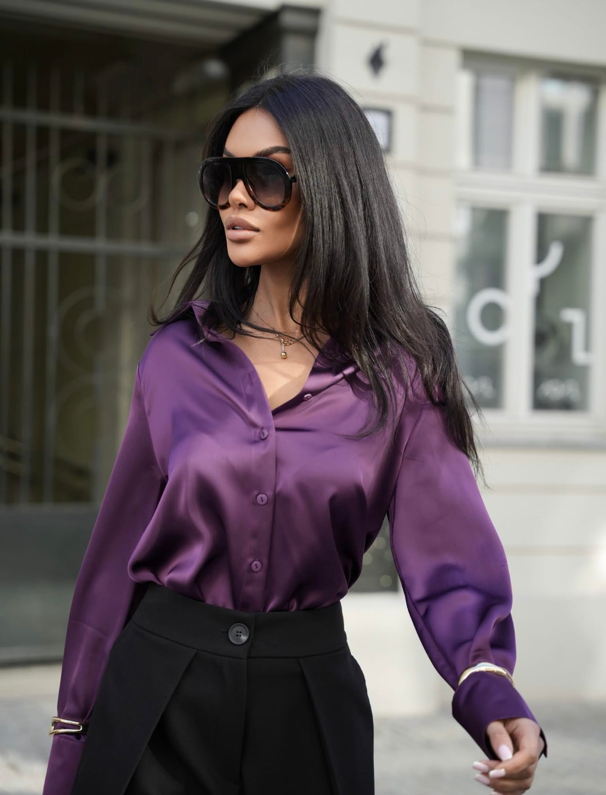 Marškiniai Classic Satin